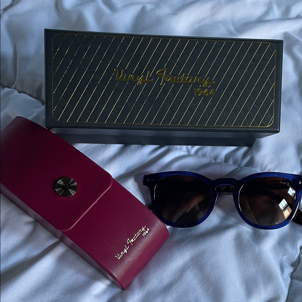 Vinyl Factory Bancroft Blue/brown Polarized Sunglasses